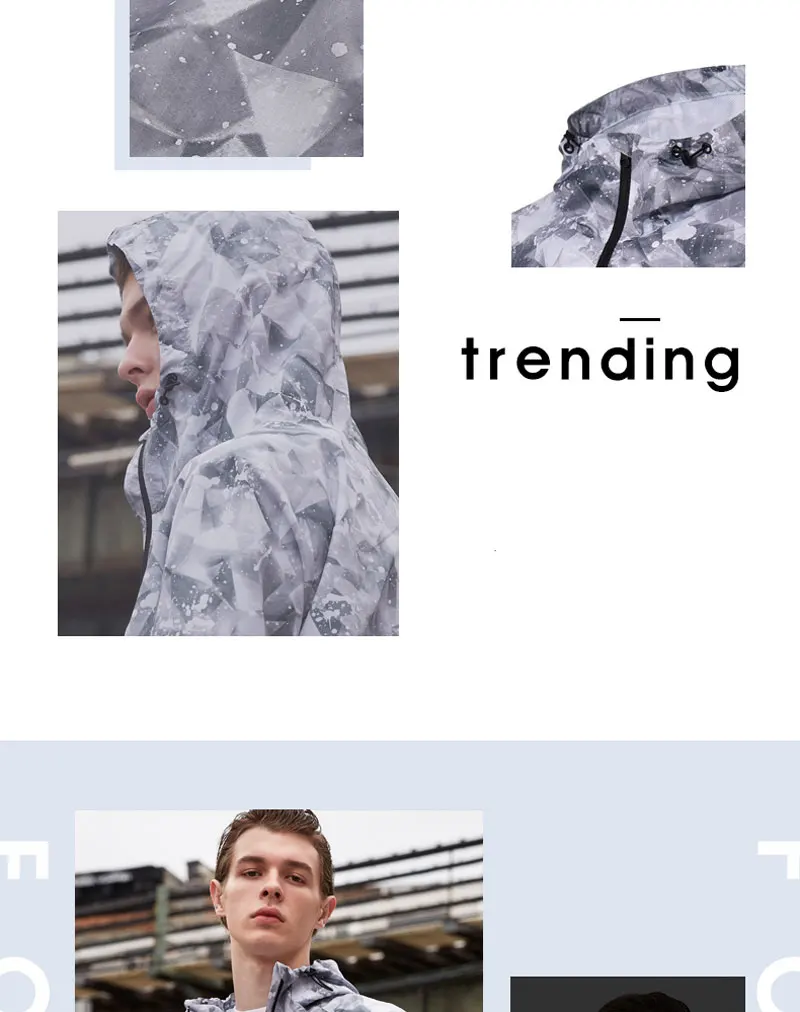Li-Ning мужские трендовые куртки с капюшоном, обычная посадка, полиэстер, дышащая комфортная подкладка, спортивное пальто AFDN173 MWF364