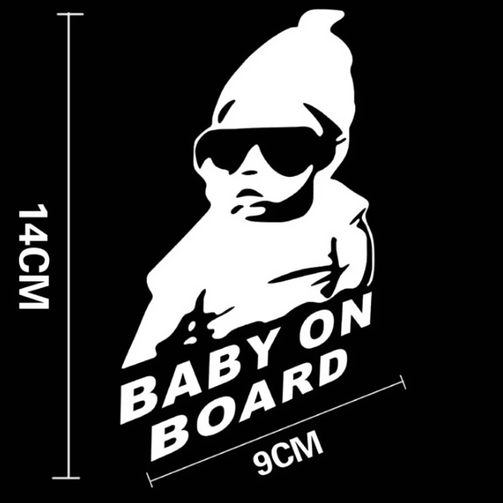 Милая наклейка BabyCar светоотражающая 3d пленка на окно автомобильная ветровое