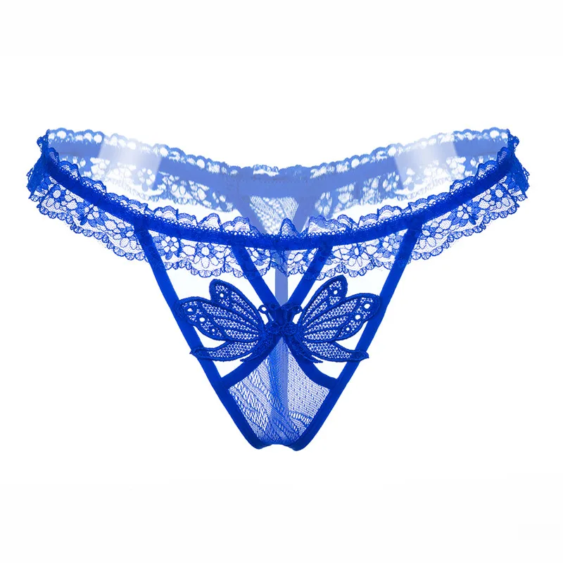 EW Sexy Panties women Underwear Lace Transparent G-string Thong Embroidery Hollow Out Women's Lingerie hot erotic |