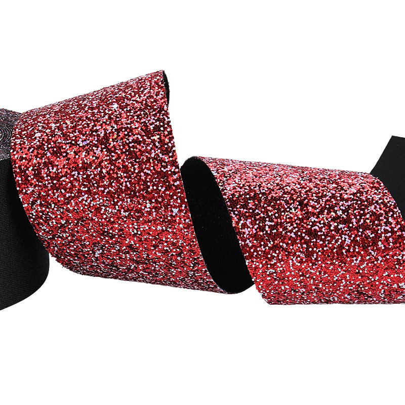 Новое прибытие коренастая Блестящая лента Blingbling ткань Подарочная упаковка DIY