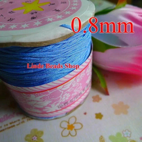 Бесплатная доставка 0 8 мм нить шнур веревка вощеная бусина для браслета и