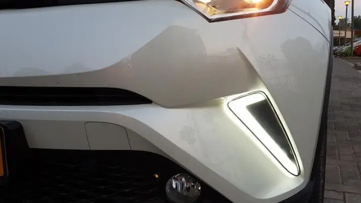 Для Toyota C-HR CHR желтый указатель поворота стиль реле Водонепроницаемый ABS автомобиль DRL Светодиодный дневной ходовой светильник Дневной светильник противотуманная фара