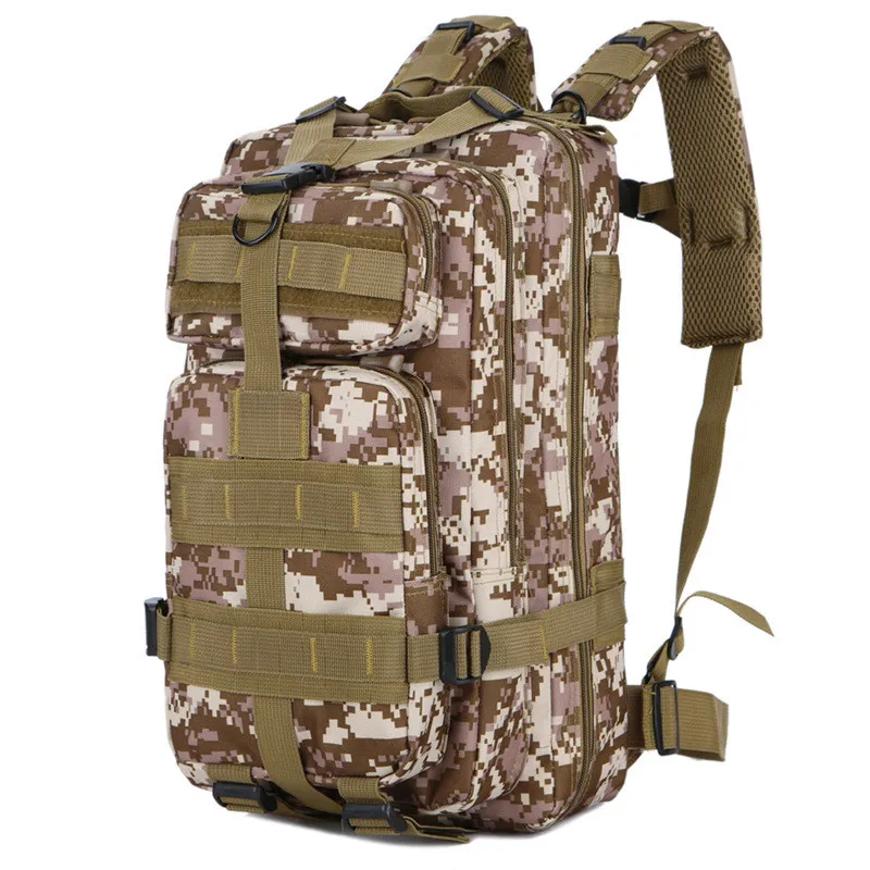 Desert Camo Тактические рюкзаки, Спорт на открытом воздухе, альпинистские сумки, 30L Оксфорд водонепроницаемый камуфляж, сумки для альпинизма рюкзак - Цвет: Desert Camo