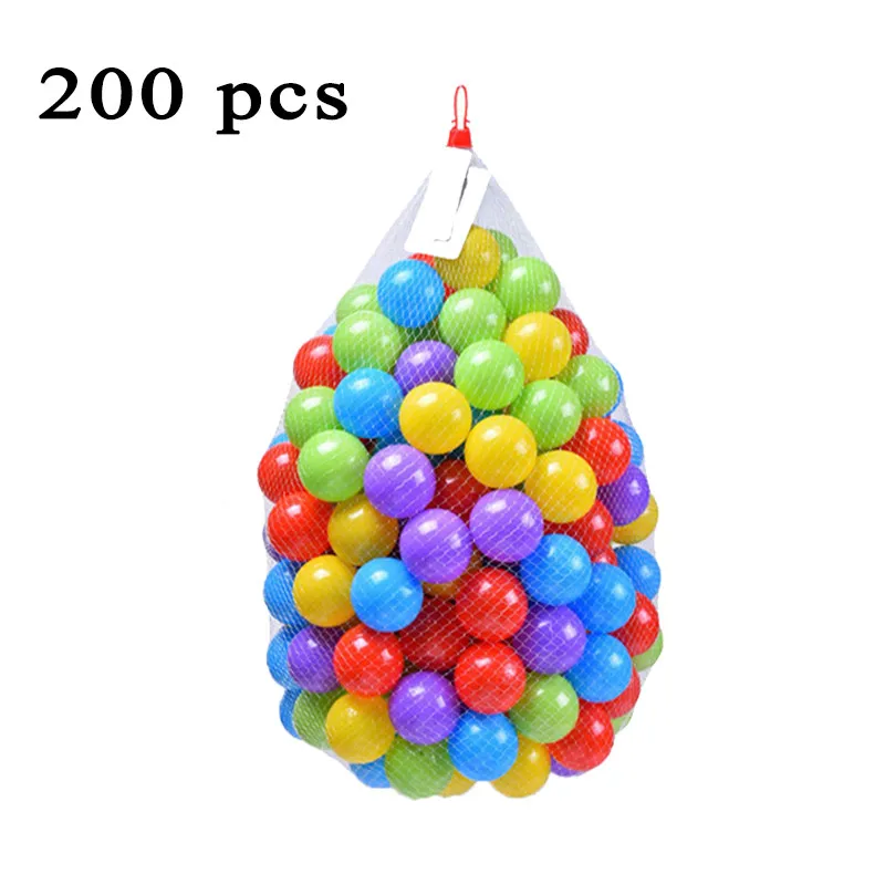 B-200 Colorful Ball Toys Inflatable Soft Plastic Ocean Ball Eco-Friendly Infant Baby Swim Pool Pit Tent Water Toys 50 100 200 Pcs Fun - Цвет: B-200