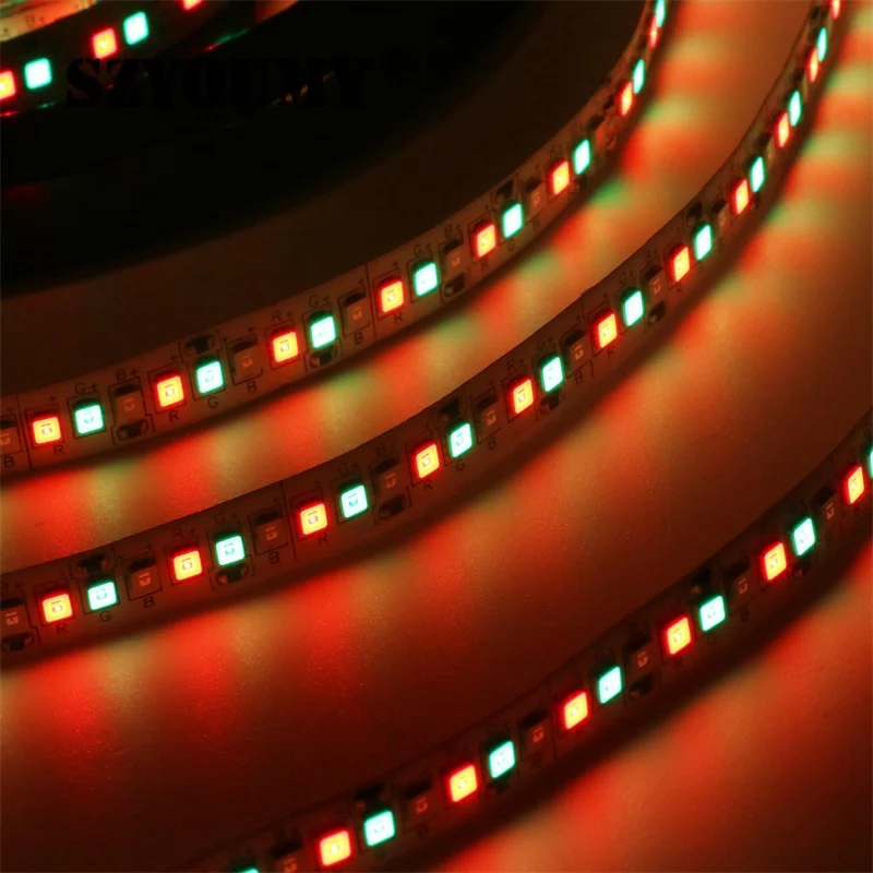 

SZYOUMY 5M/ROLL 2835 RGB LED Strip Non-waterproof 5M 1170LED 234LED/m DC 12V Fita LED Light Strips Flexible Tape