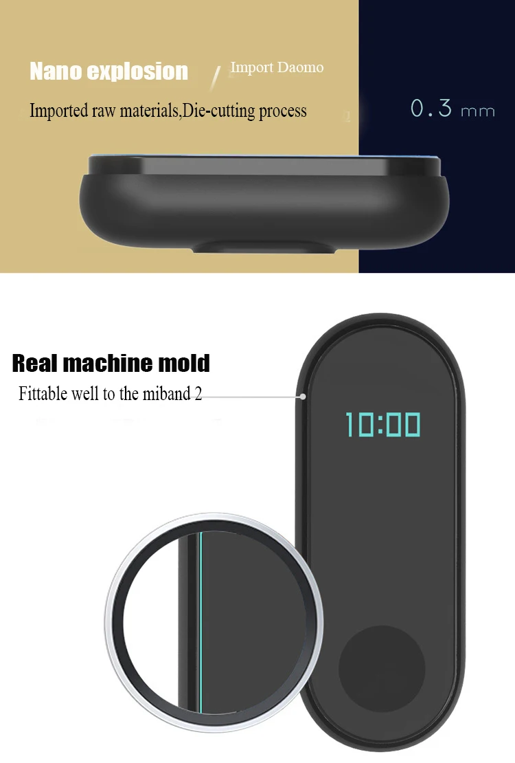 2 шт./лот, Оригинальная защитная пленка mjobs для Xiao mi band 2, Ультратонкие защитные чехлы для mi 2 smartband