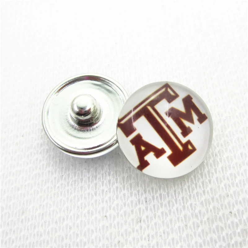10 шт. US Texas A & M Aggies кнопки 18 мм Спортивная Кнопка Кнопки Сделай Сам ювелирные