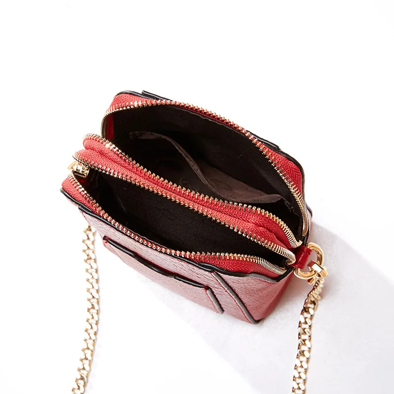 

Brand Women Mini Messenger Shoulder Bags Genuine Leather Bag for Ladies Crossbody Bags Girs Bag Youth Trendy Phone Bag Small