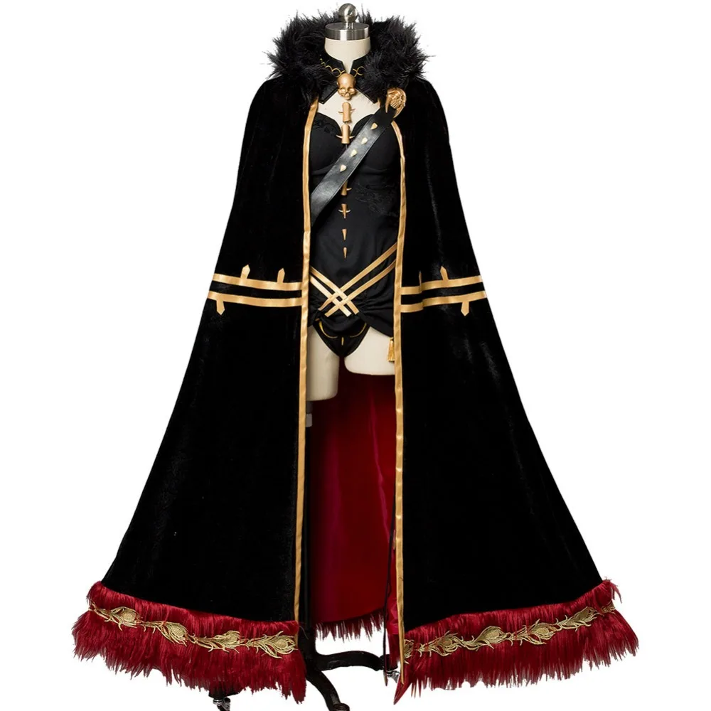 Fate Grand Order FGO Lancer Ereshkigal Rin Косплей Костюм без головной убор с изображением черепа аксессуары
