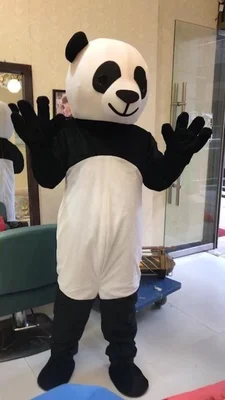 Китайский гигантский костюм панды, костюм полярного медведя, костюм милого персонажа мультфильма, маскарадный костюм, костюмы для взрослых