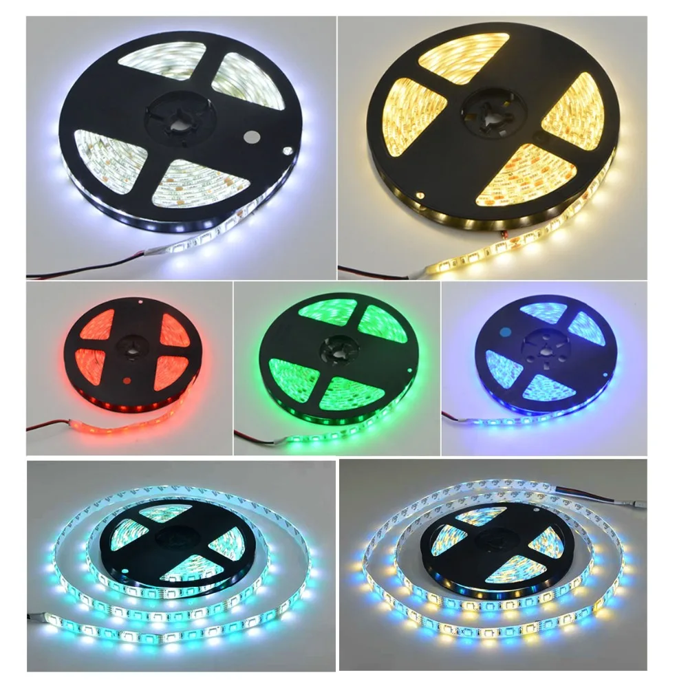5 м 300 светодиодов DC12V RGB RGBW RGBWW Водонепроницаемая светодиодная лампа для шкафа 60