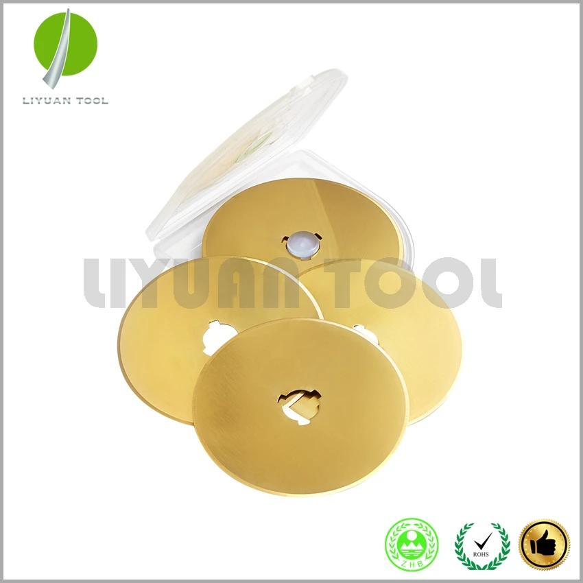 10X 60MM Golden Titanium Coating Rotary Cutter Refill Cutting Blade fit olfa dafa fiskars | Дом и сад