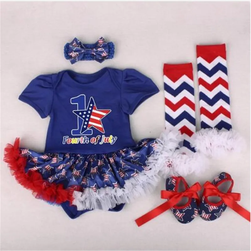 Vestidos My First 4th Of July платье Одежда для новорожденных Roupas De Bebe Кружевное комбинезон