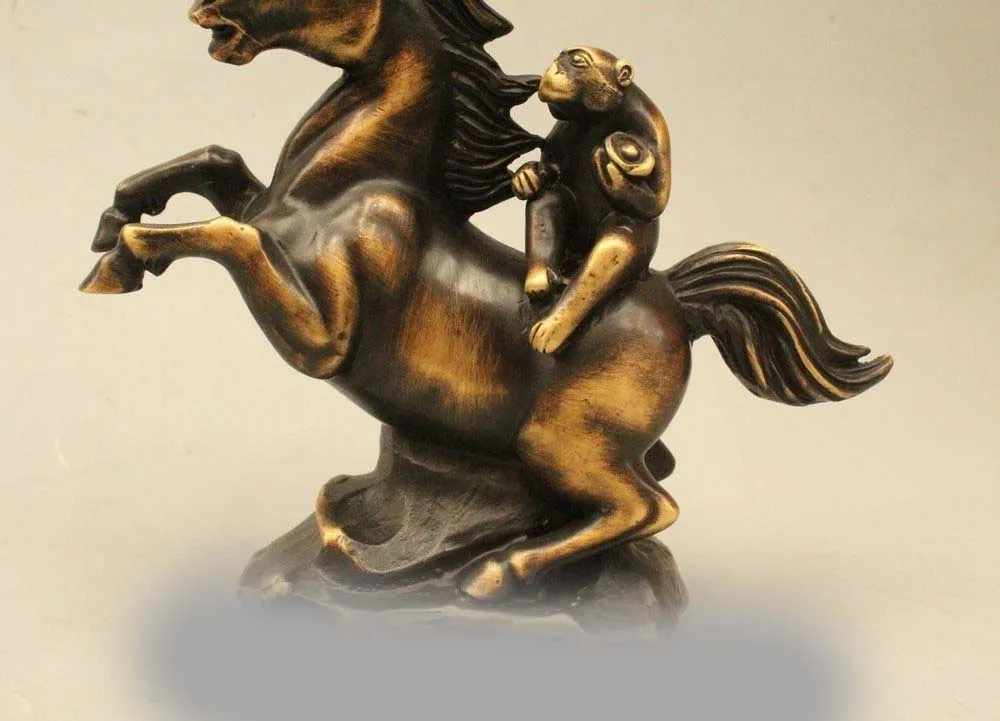 SCY 7 &quotКитайская народная фэн-шуй Бронзовая фигурка для привлечения богатства