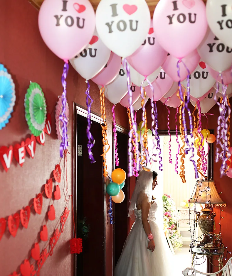 Love Latex Balloon Anniversary for Wedding Decoration Bachelorette Birthday Party Decorations Adult Event Supplies | Дом и сад