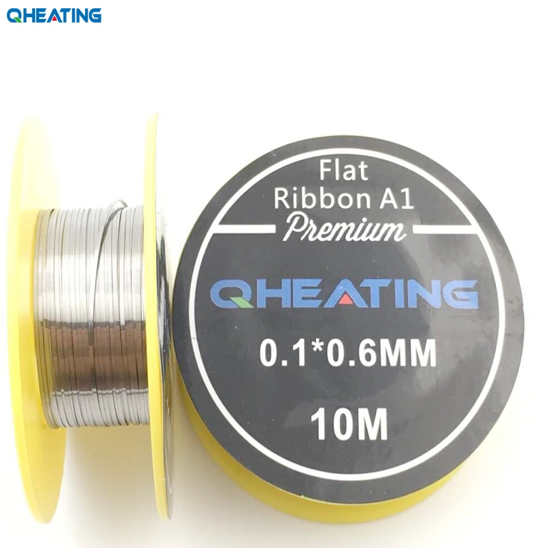 Плоская нагревательная проволока Qheating A1 10 м/рулон для электронных сигарет RDA