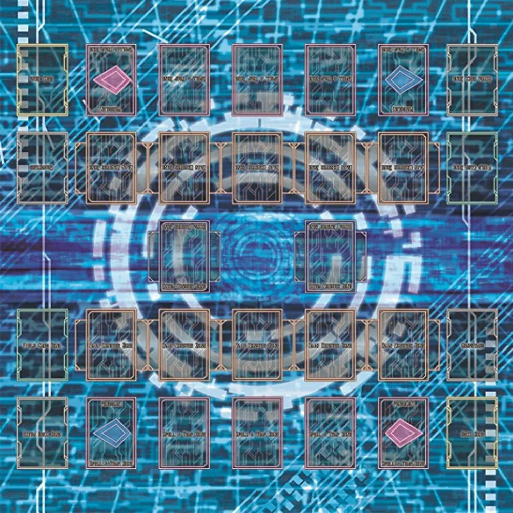 Резиновый игровой коврик 60x60 см Galaxy style Competition Pad Playmat для Yu-gi-oh Card