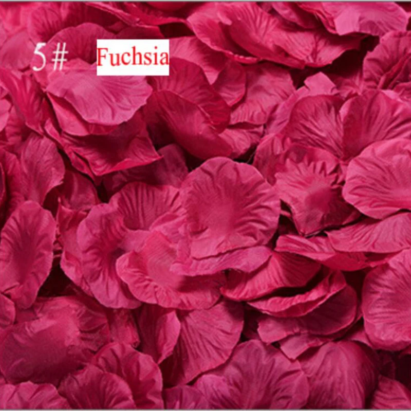500pcs / lot silk rose petals for Wedding Party Birthday Decoration Romantic Artificial Rose Petals Flower | Свадьбы и торжества