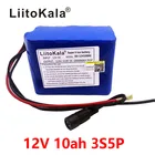 Аккумуляторная батарея LiitoKala, 100% литиевая аккумуляторная батарея большой емкости 12 в 10 Ач, 18650 мАч, 10000