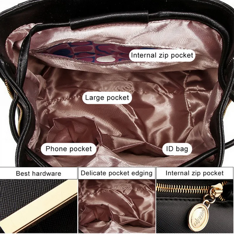 Женский рюкзак из искусственной кожи школьные рюкзаки для подростков Mochila Feminina