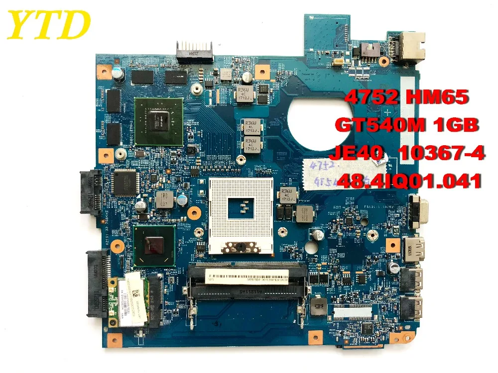 

Original for ACER 4750 4752 laptop motherboard 4752 HM65 GT540M 1GB JE40 10367-4 48.4IQ01.041 tested good free shipping