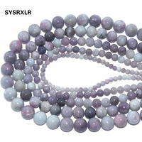 wholesale round shape violet lilac jaspers natural stone beads for jewelry making diy bracelet material 46810 12 mm strand