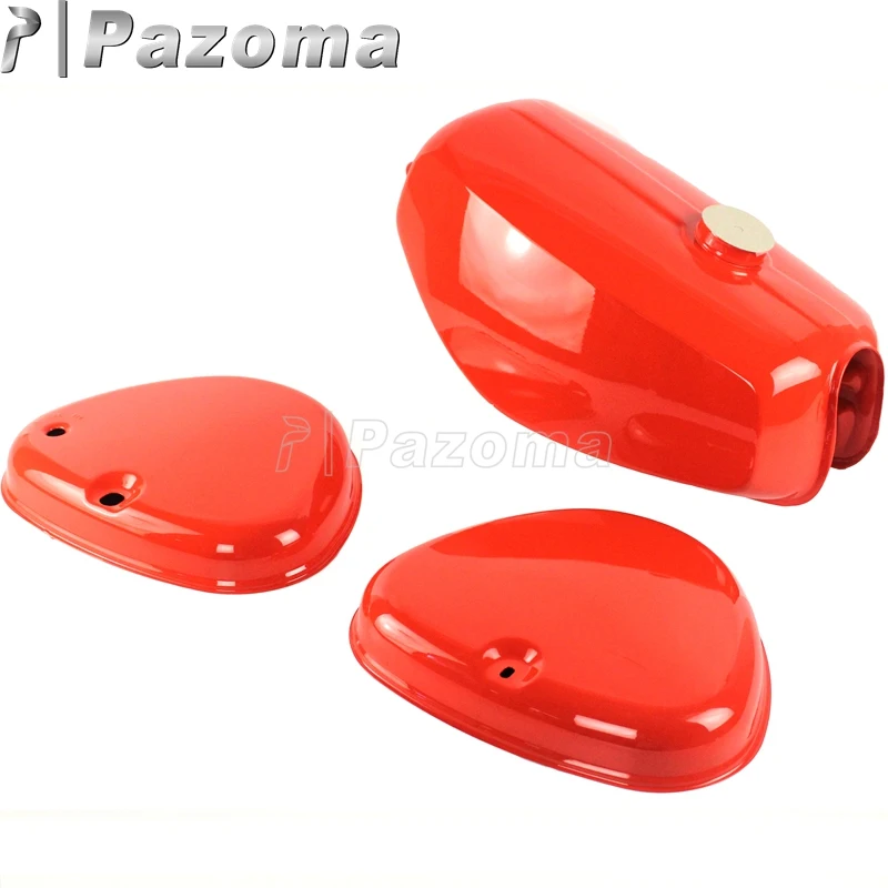 Pazoma МОТОЦИКЛ оранжевый масляный бак мотоцикл газовый топливный + 2 боковые крышки