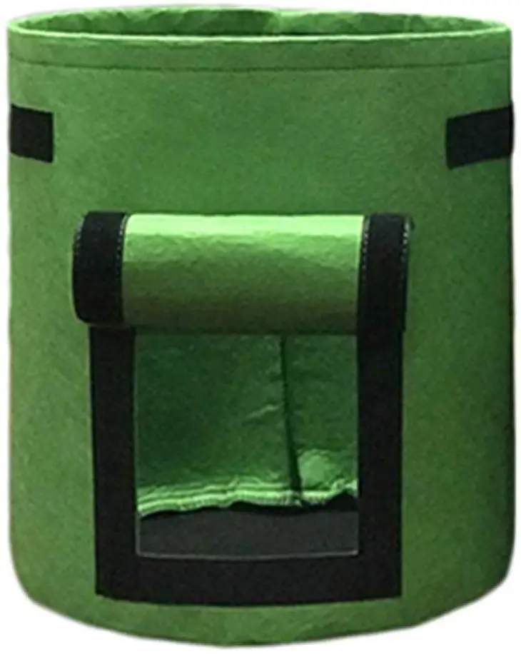 35x45cm 7Gallon Выращивание картофеля мешки, выращивание мешок с клапаном и ручками-кашпо мешки посадки мешок для моркови Лук Овощи - Цвет: 35x45cm 7Gallon