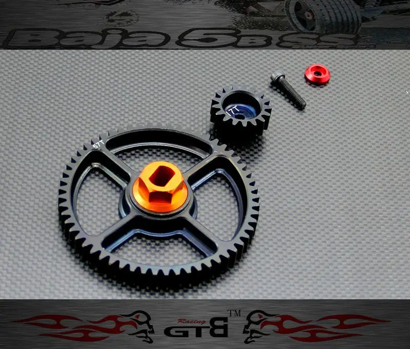 

GTBRacing 57th & 17th Gear set FOR hpi km rv baja 5b ss 5t 5sc GR046