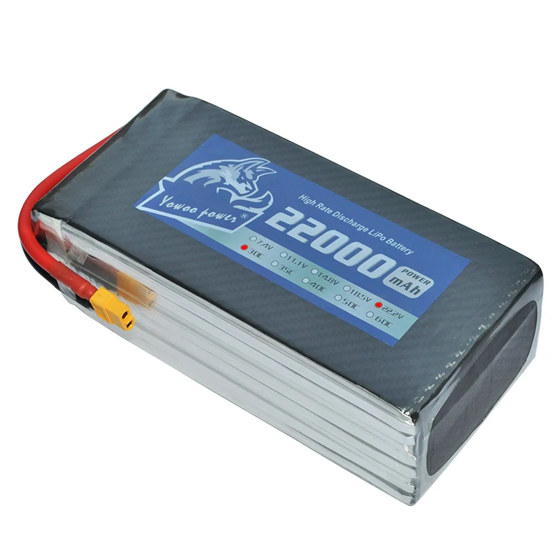 YOWOO Lipo 6S Батарея 22 2 V 22000 ма/ч 30C MAX 60C XT150 разъем Drone AKKU для вертолета самолета лодки