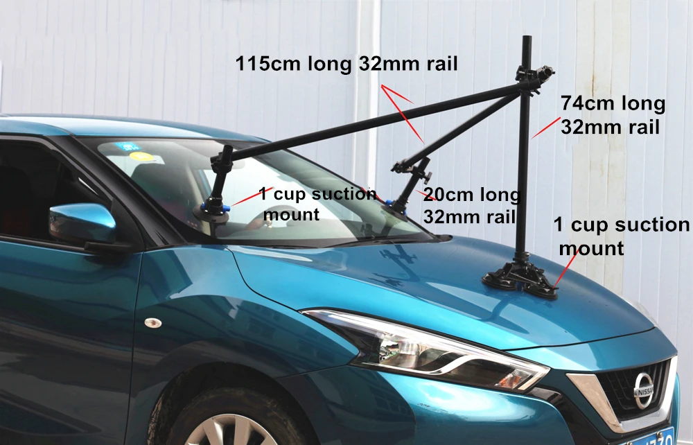 Hontoo DSLR Gimbal держатель с присоской автомобильный стеллаж для выставки товаров стабилизатор для съемок автомобильный стабилизатор для камеры для 3-осевому гидростабилизатору DSLR уфи