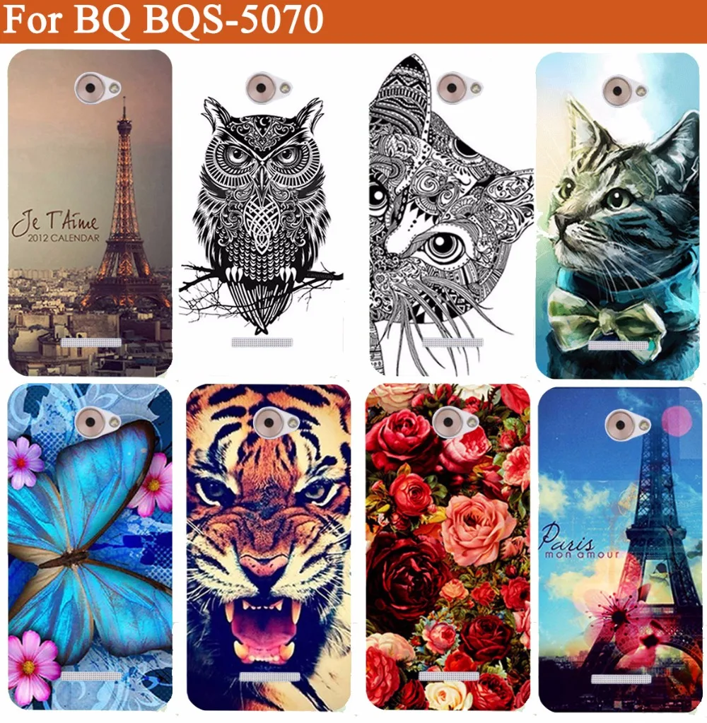 Для BQ 5070 bqs Мягкий ТПУ чехол Diy окрашенный Цветной силиконовый для BQS5070 Magic 5 0 дюйма