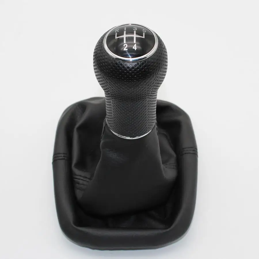 Для VW Golf 4 MK4 1998 1999 2000 2001 2002 2003 2004 2005 2006 автомобиль-Стайлинг 5 Скорость 23 мм Шестерни Stick рукоятка рычага переключения с кожаный ботинок