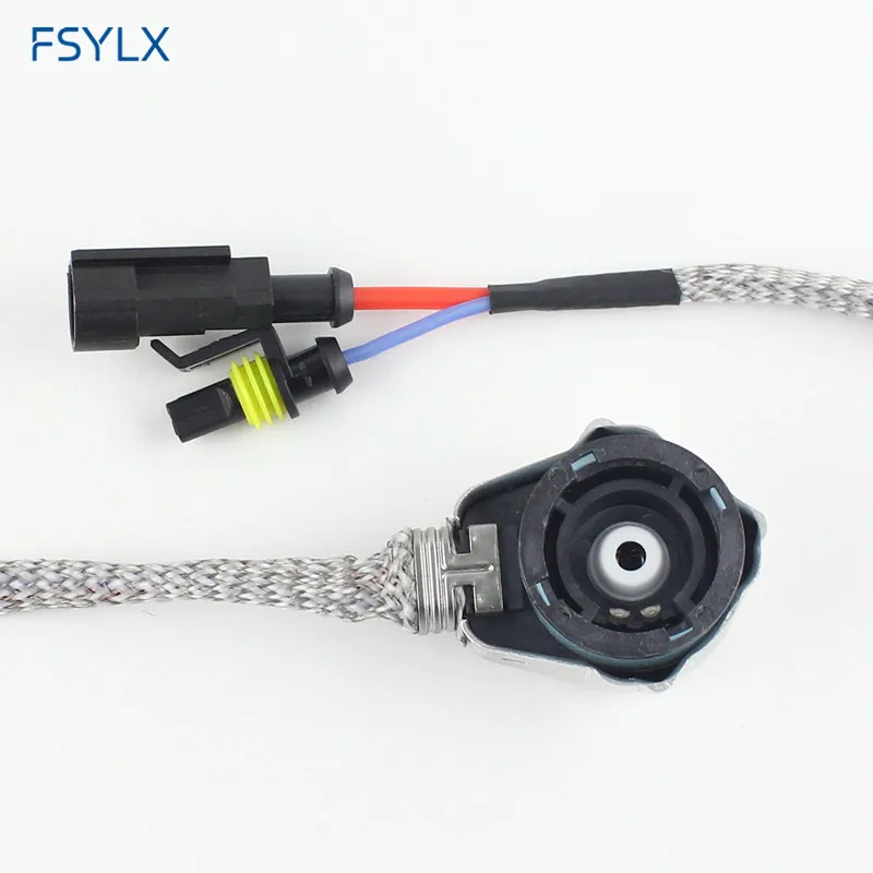 FSYLX D2S D2R D2C Ксеноновые HID лампы гнездо провода кабель адаптер Разъем Жгут D2S D2R D4 усилитель HID адаптер конвертер разъем Кабели