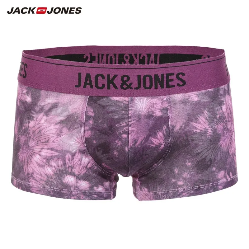 JackJones мужское трикотажное нижнее белье с принтом из легкого стрейчевого хлопка