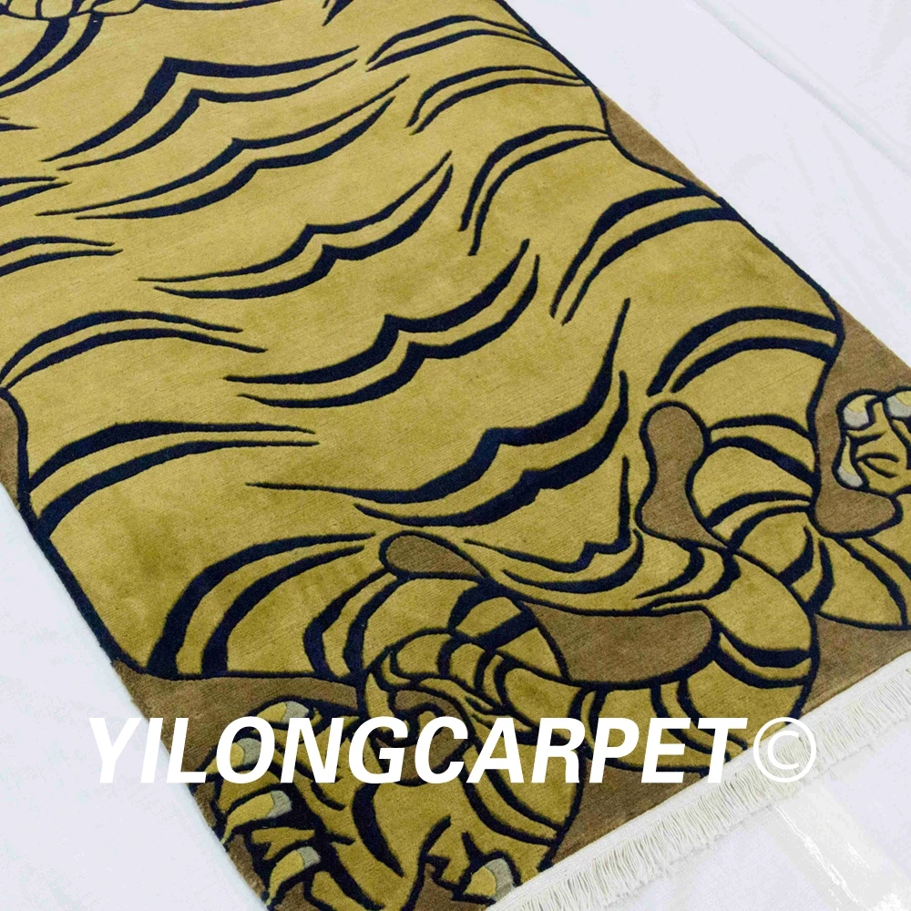 YILONG 3'x6 ручной работы шерсть ковры зоны Тибетский тигровый шерстяной ковер runner