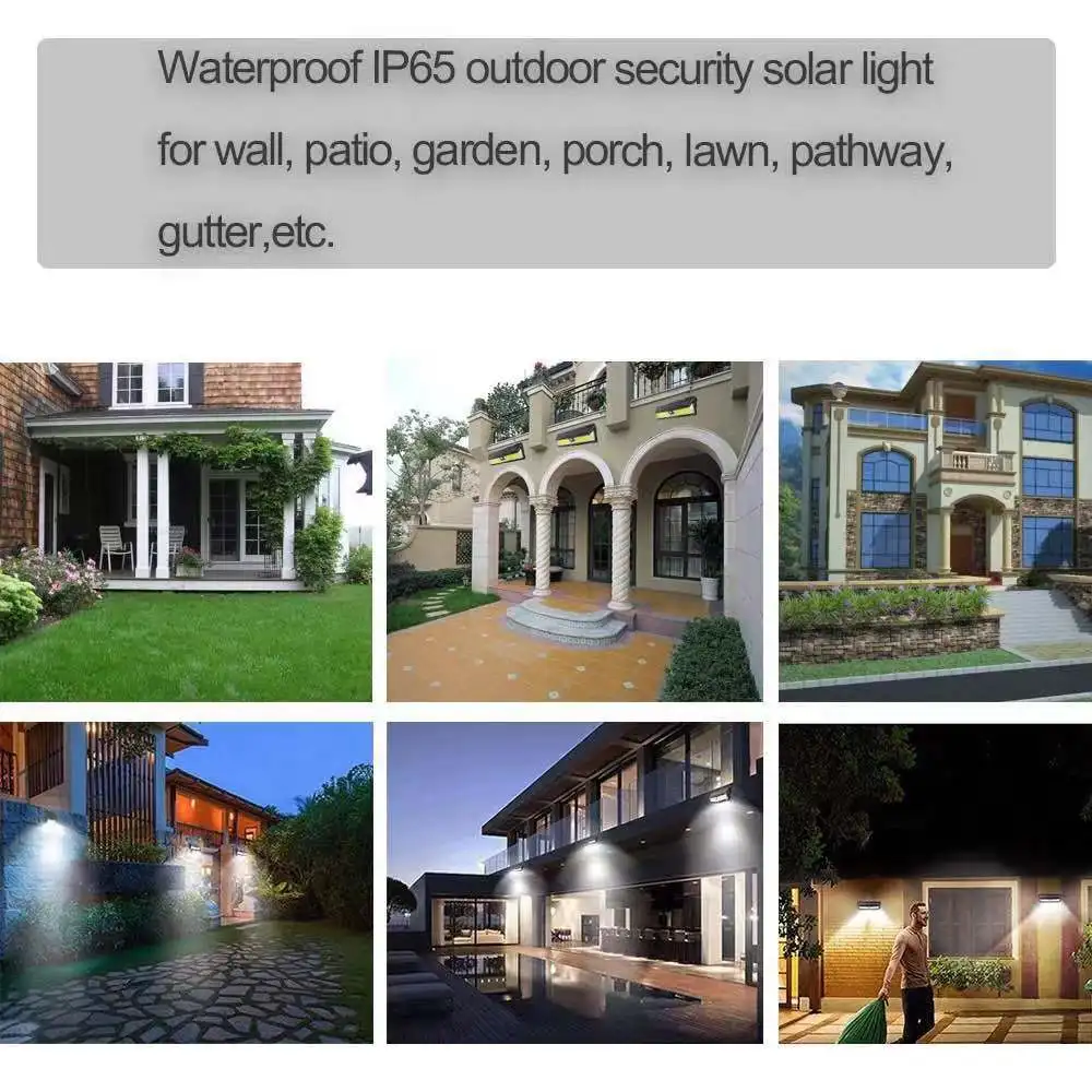 48/76/180 Cob LED Solar Light Motion Sensor Solar Wall Lamp Outdoor Waterproof Energy Saving GardenYard Lights Dropshipping