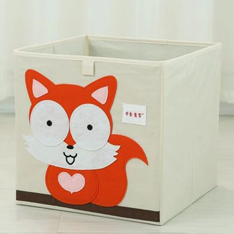 Squirrel MICCK вышивальная коробка животные мультфильм коробка детская игрушка Одежда Органайзер коробка гардероб нижнее белье Хранение Складной Настольный Органайзер - Цвет: Squirrel