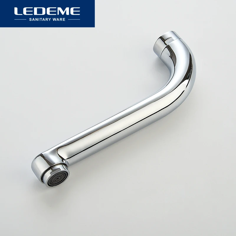 LEDEME Смеситель для ванны с коротким изливом латунь Цвет: хром L3190 | Обустройство