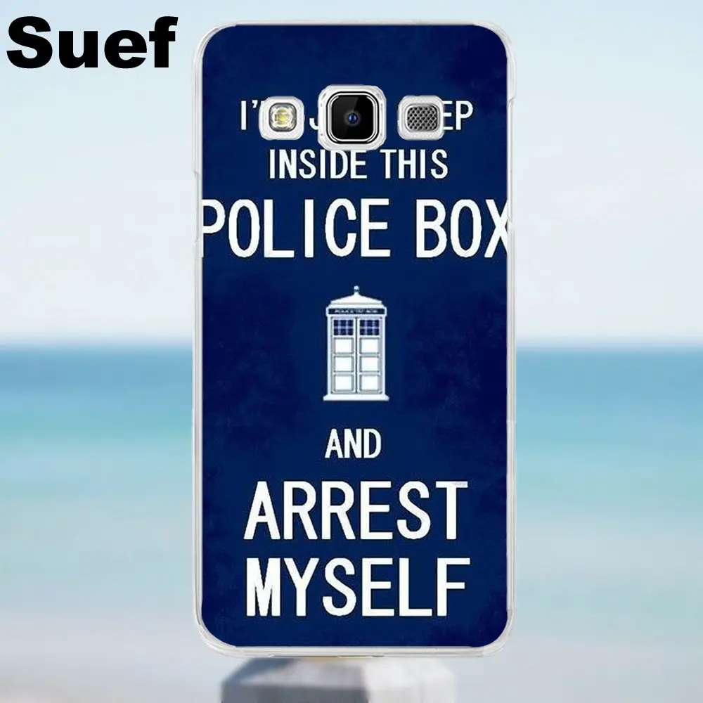 Suef Soft TPU Design Phone For Galaxy Alpha Core Prime Note 2 3 4 5 S3 S4 S5 S6 S7 S8 mini edge Plus Doctor Who Police Box | Мобильные