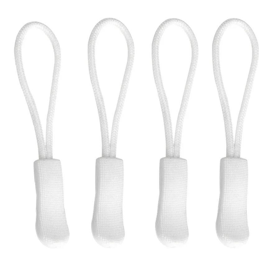 20Pcs/lot White Zipper Rope Camping Outdoor Equipment Tool Costumes Bags Tail Anti-theft Longer pull | Дом и сад