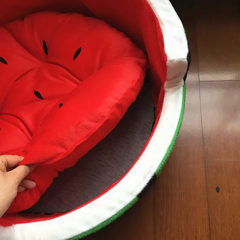 3 размера флисовая ткань кровать для собаки кошки арбуз Cama Perro коврик Hoopet домик