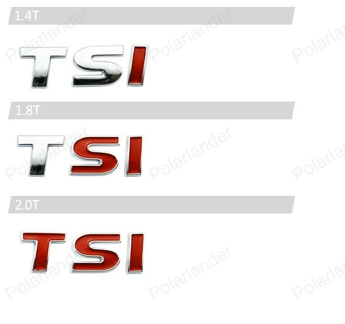 Кейс для стайлинга автомобиля Volkswagen TSI 1.4T 1.8T 2.0T Turbo с металлической наклейкой логотипа VW /tiguan /polo /golf 6 7 маленький шрифт на.