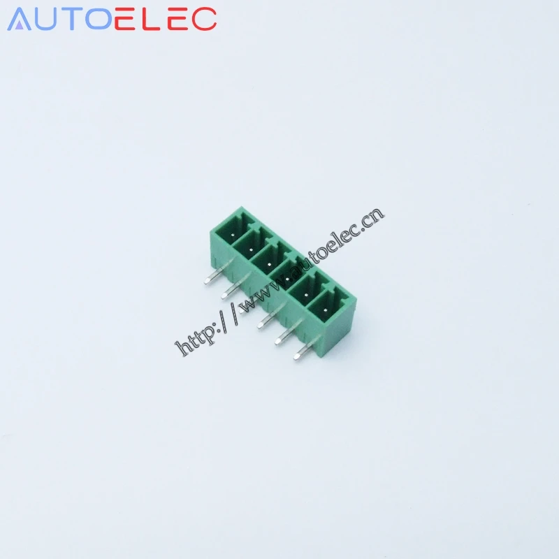 6-контактный разъем Pitch3.50mm PA66 PCB подключаемый Клеммник коннектор штекер и гнездо