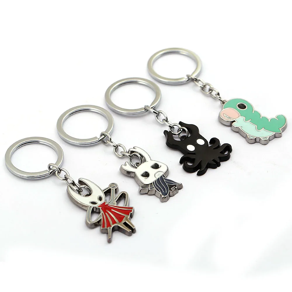 

Game Hollow Knight Cosplay Keychain Pendant Octopus Fashion Funny Novelty Keyrings brelok do kluczy
