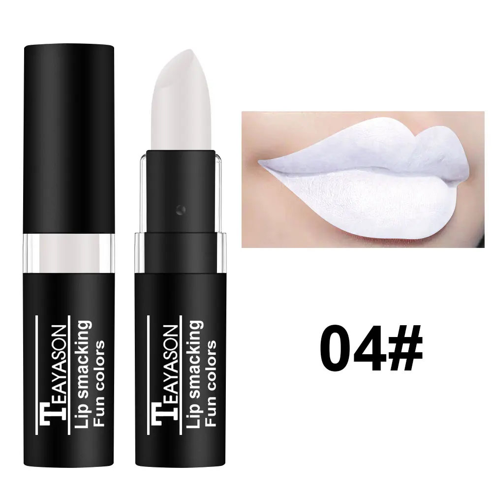 

Teayason green lipstick dark vampire color for Halloween party waterproof long lasting 12 colors purple black lipstick AM077