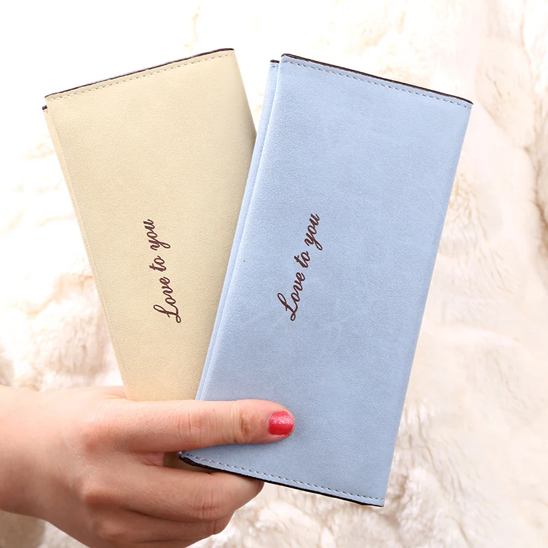 Лидер продаж! Модный женский длинный кошелек из матовой полированной