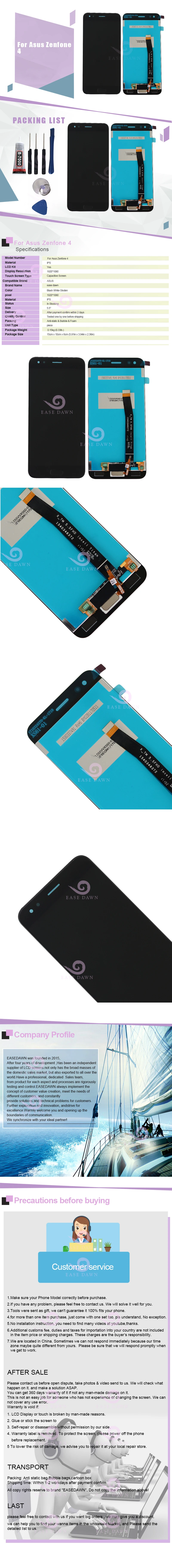 Для Asus Zenfone 4 ze554kl Z01KD lcd ips экран ЖК-дисплей+ сенсорная панель дигитайзер сборка для Asus дисплей