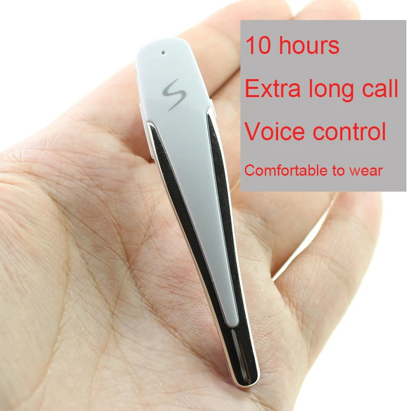 10 часов сверхдлинные наушники Bluetooth 4 1 гарнитура беспроводные мини невидимые