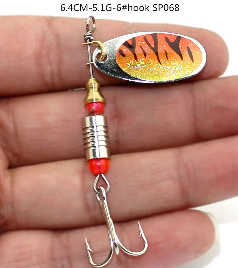 Hengjia жесткий металлические Spinnerbaits лезвие блестки прикормы Spinner ложки приманки PESCA рыболовные снасти с Крючки